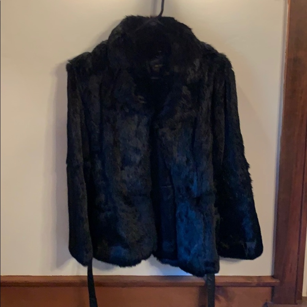 VINTAGE! Rabbit fur coat. - Picture 2 of 4